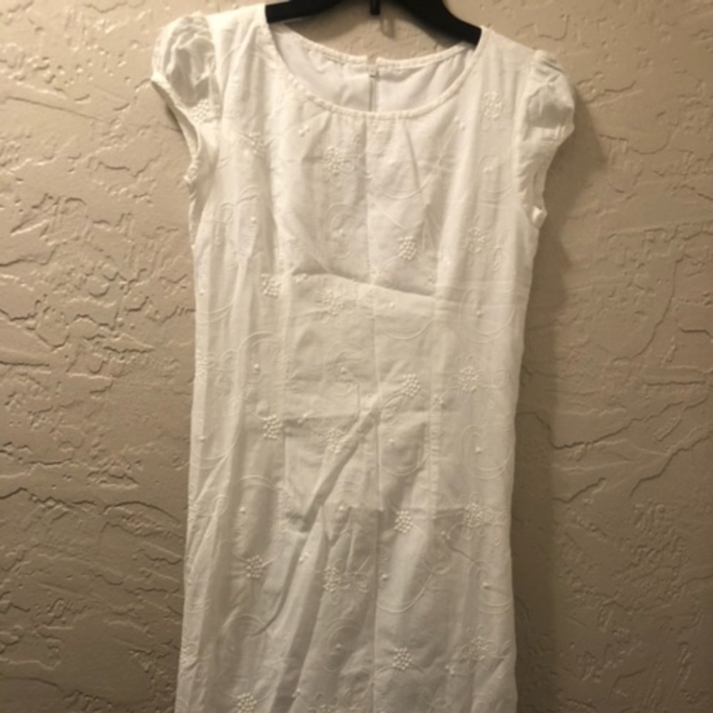 white long dress
